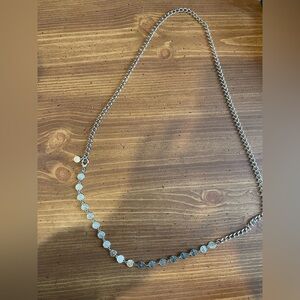 Vintage Replica Mercury Dime Charm And Chain Adjustable Belt Up to 44" Long